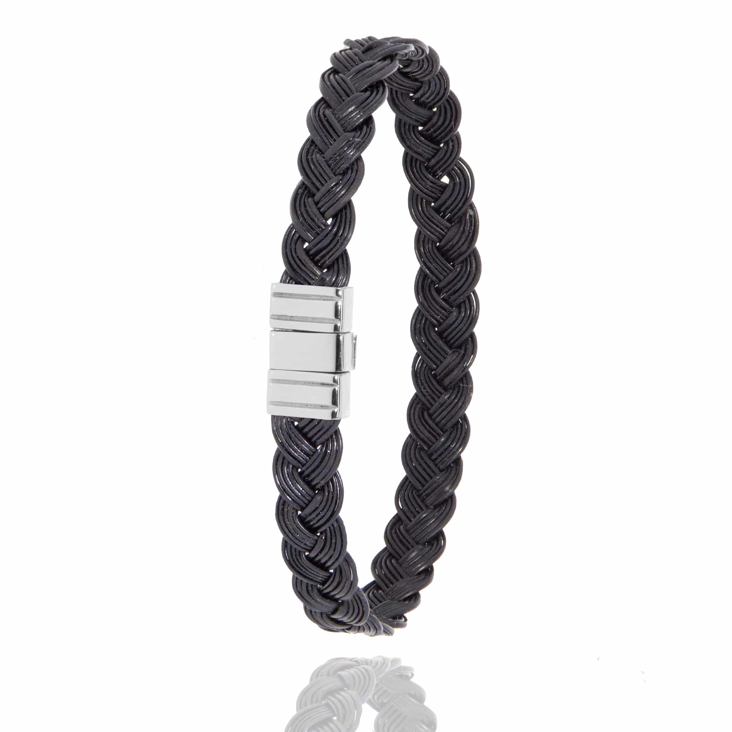 Bracelet Mini Kalahari Tressé Platine