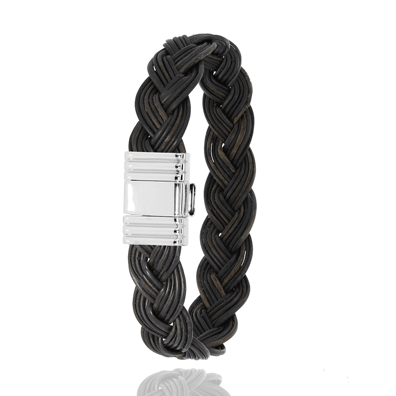 Bracelet Kalahari Tressé Platine