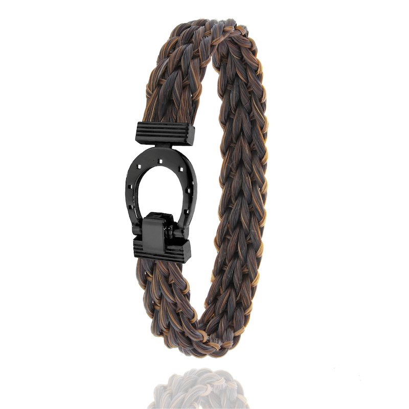 Bracelet Mustang Noir Personnalisé