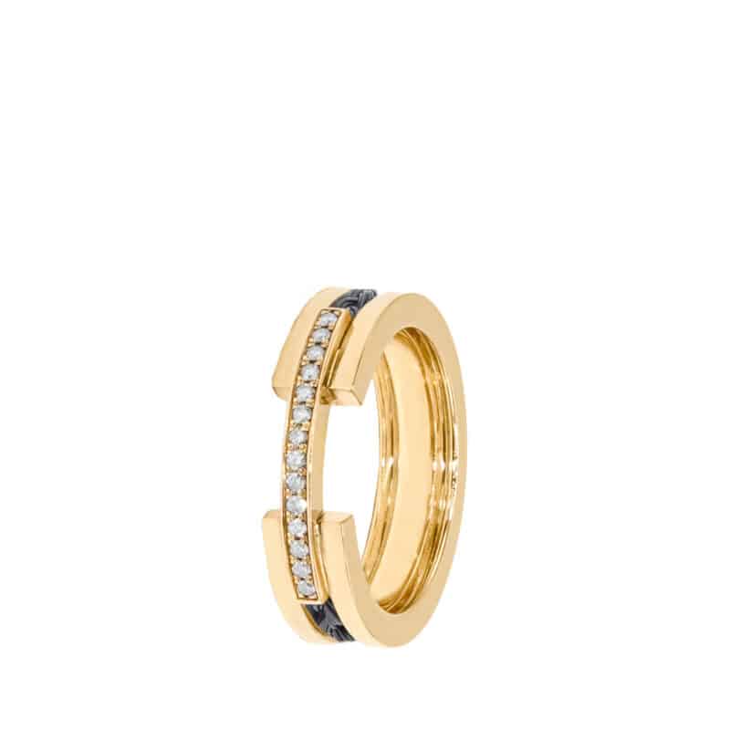 Bague Nhutlwa Homme Or et Diamants